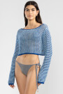 CROP SWEATER Blue