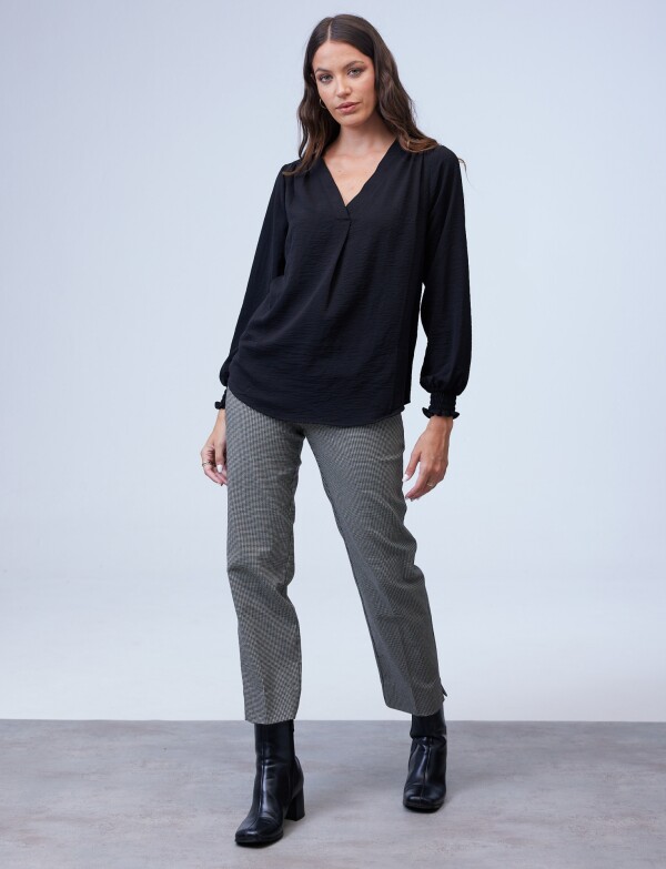 Blusa Frunces NEGRO