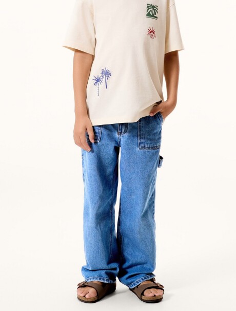 PANTALÓN JEANS PARA NIÑO AZUL