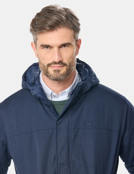CAMPERA REVERSIBLE CAPITONEADA Azul