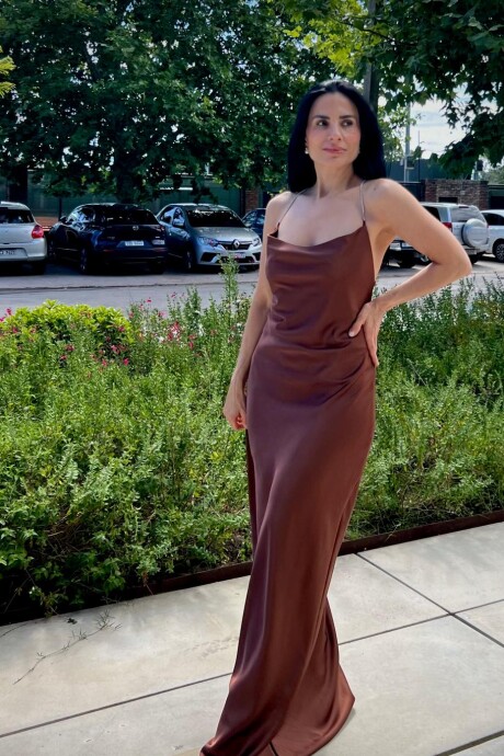 Vestido Selene Marrón