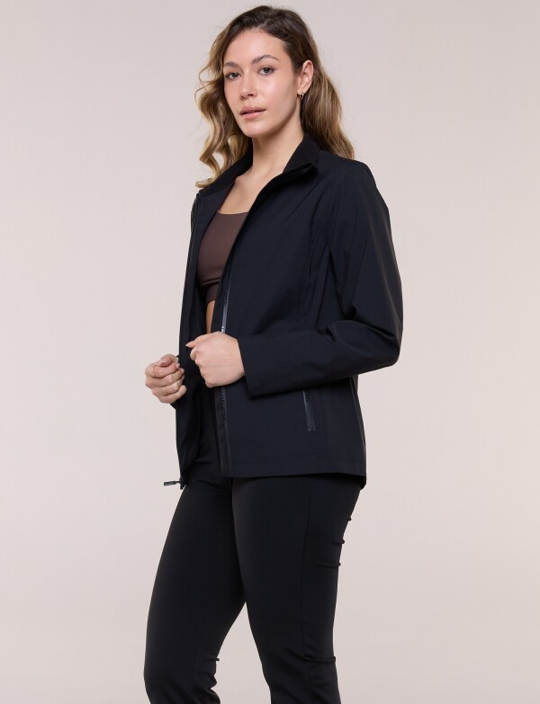 Campera Liviana Zips NEGRO