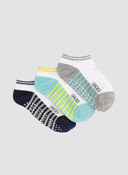 Pack x3 medias cortas con diseño y antideslizante Variante 38