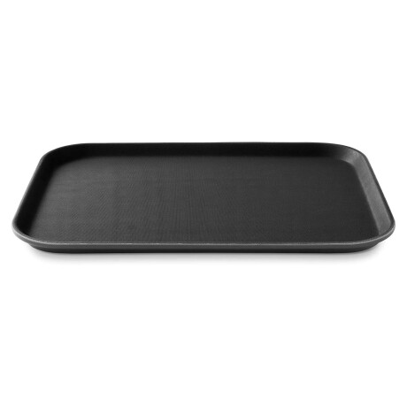Bandeja Servir Antiderrapante Rectangular 41x31Cm Paramount Negro