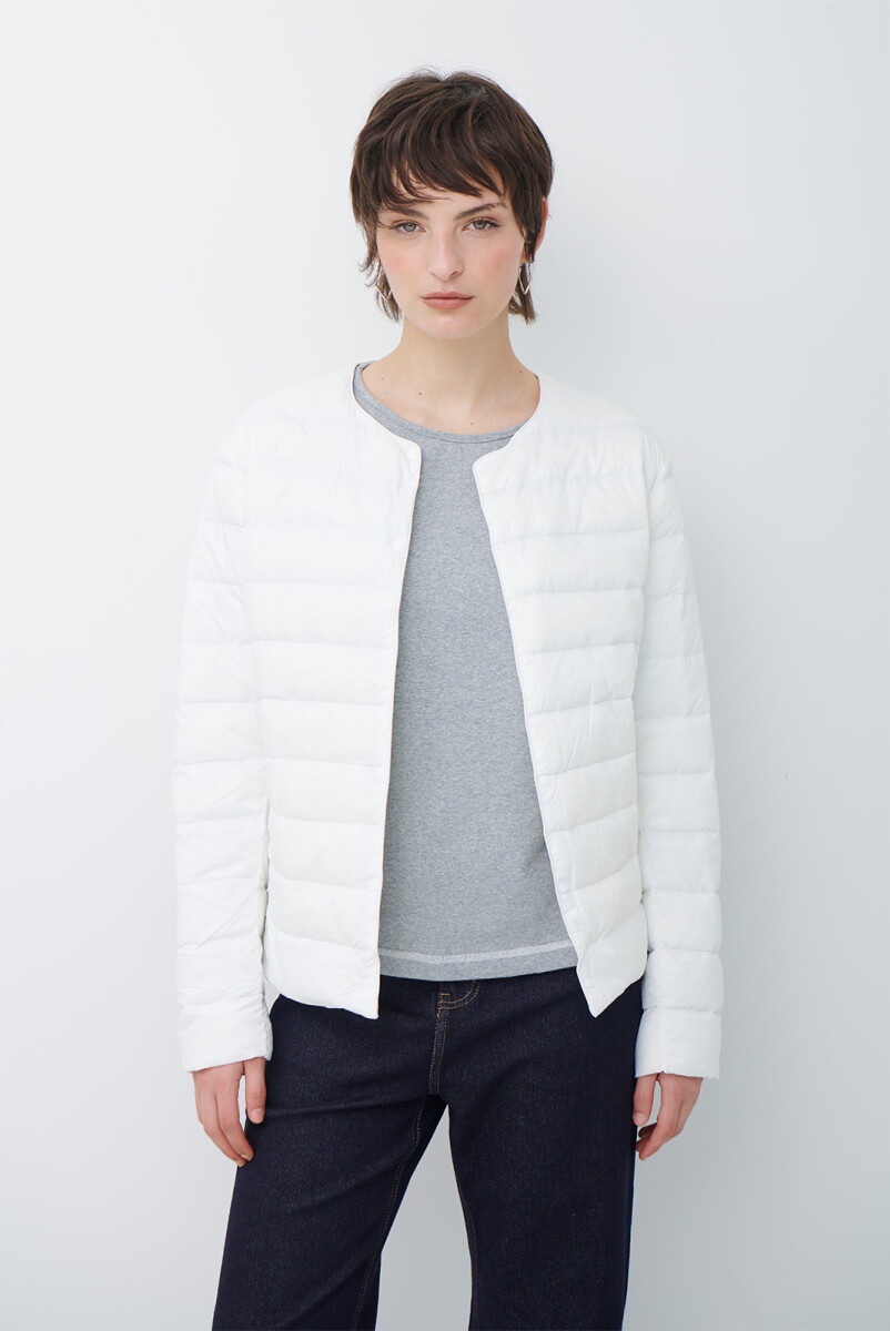 CAMPERA PLUMAS - BLANCO 