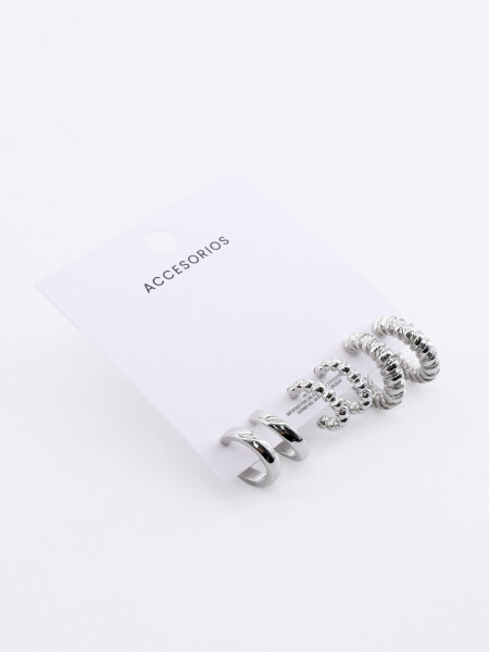CARAVANAS SET X 3 PLATEADO