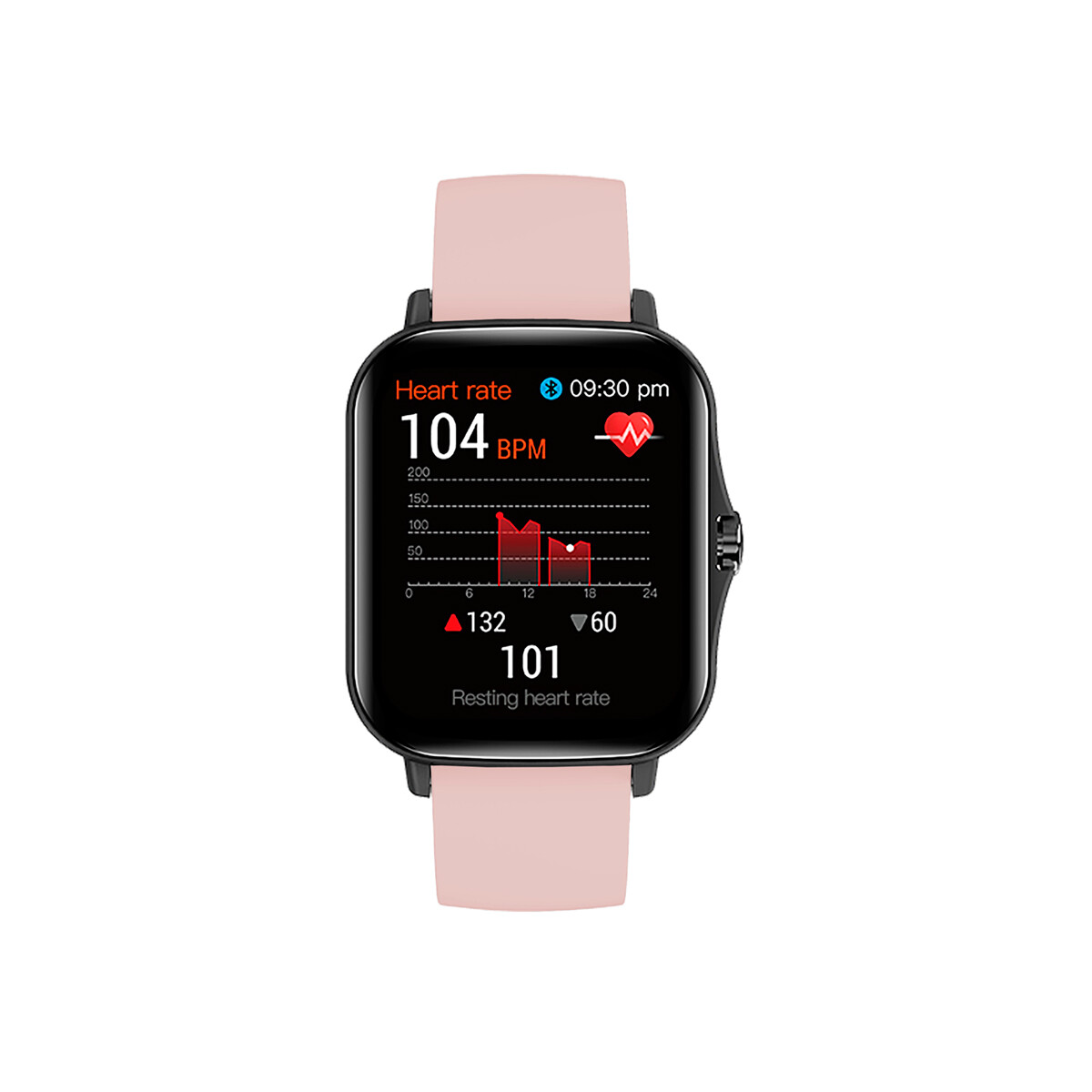 Smartwatch Hyundai Pulse P270 Black Pink 