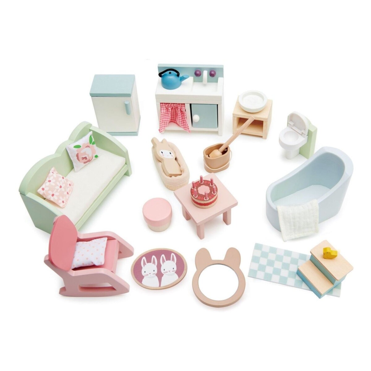 Juguete Set De Muebles Tender Leaf Madera Infantil Niño 