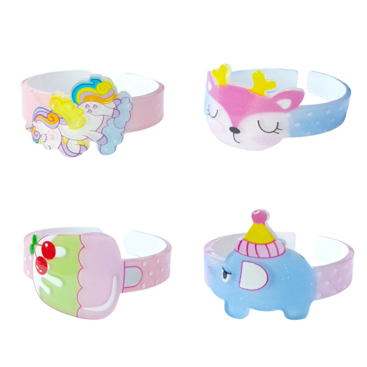 Brazalete acrílico con diseño infantil - Brazalete Acrílico Con Diseño Infantil 