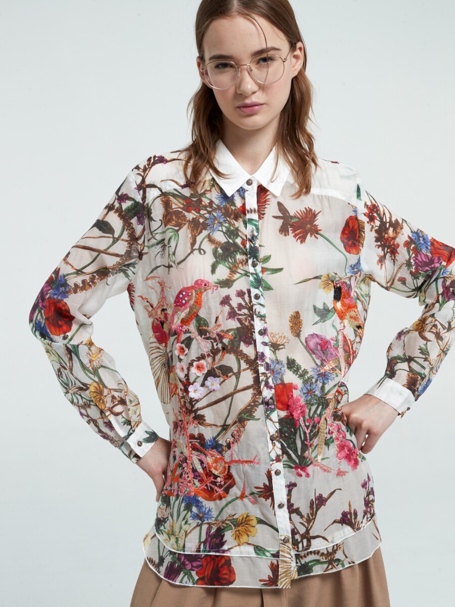 LILIA EMBROIDERED SHIRT 