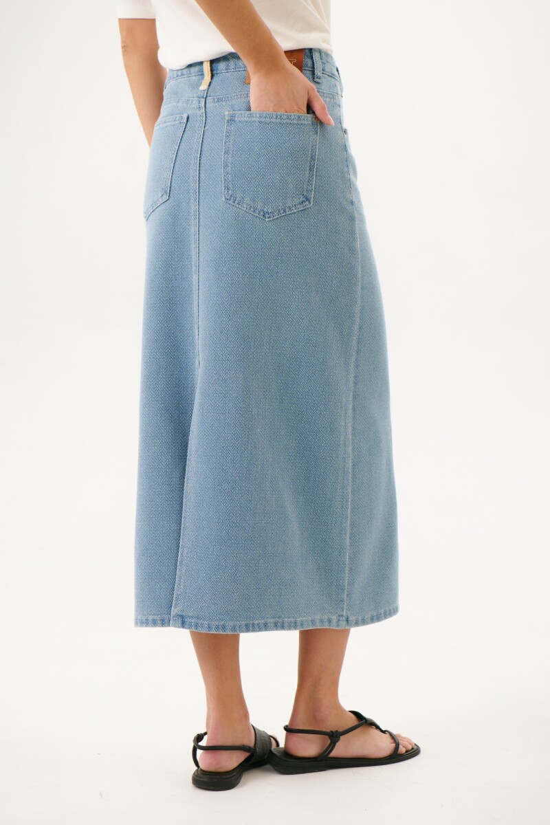 FALDA FIT JEAN AZUL