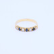 Anillo oro 18k con brillantes y zafiros. Anillo oro 18k con brillantes y zafiros.
