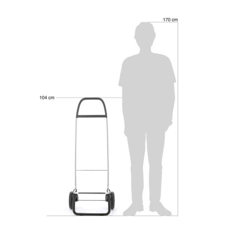 Carro I-Max Marina 43L Alum C/2 Ruedas Blanco/Negro