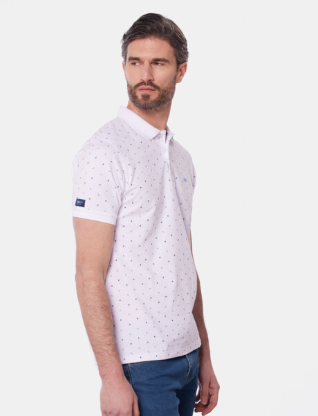 REMERA POLO ESTAMPADA Blanco