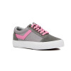 Pony Champion Old School Casual Lona-Gamuza Gris/Rosado Gris-Rosado