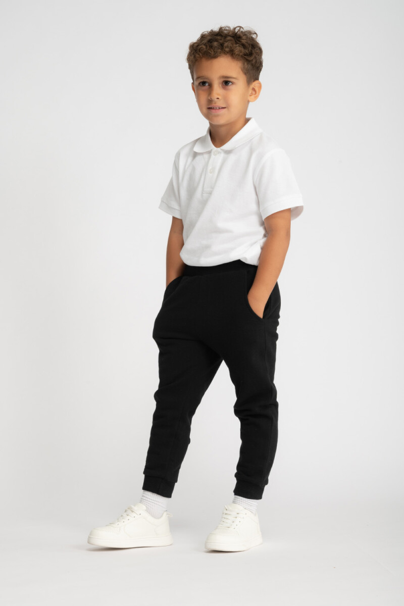 Pantalon deportivo gris - Negro 