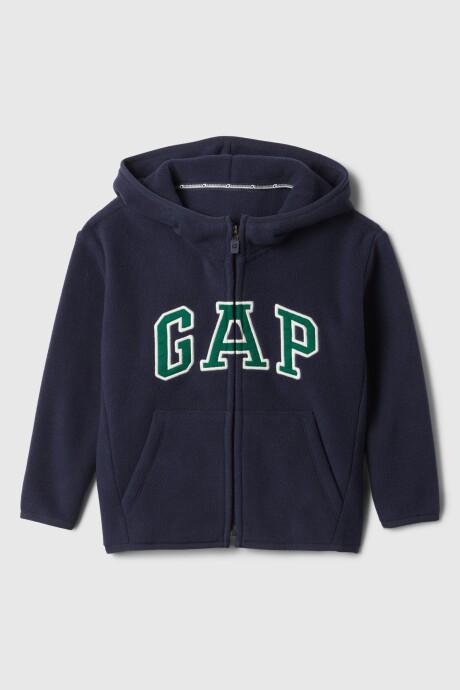 Canguro Polar Con Cierre Logo Gap Toddler Niño Navy Uniform