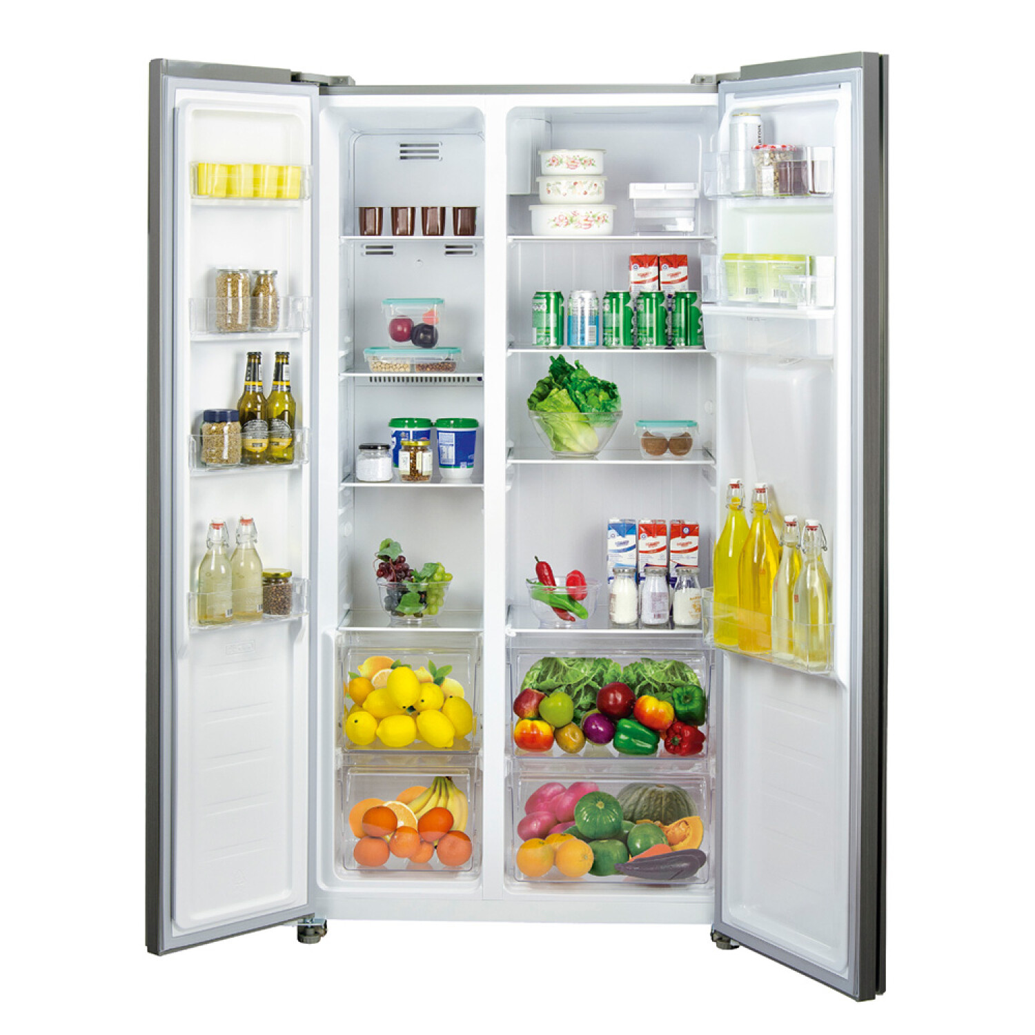 Refrigerador TEM Side By Side Frío Seco Inverter Heladera — Brillante