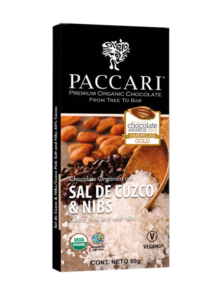 CHOCOLATE C/ SAL DE CUZCO Y NIBS 50G CHOCOLATE C/ SAL DE CUZCO Y NIBS 50G