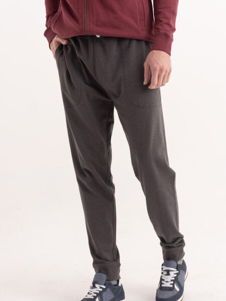 Pantalón deportivo con puño Gris Oscuro