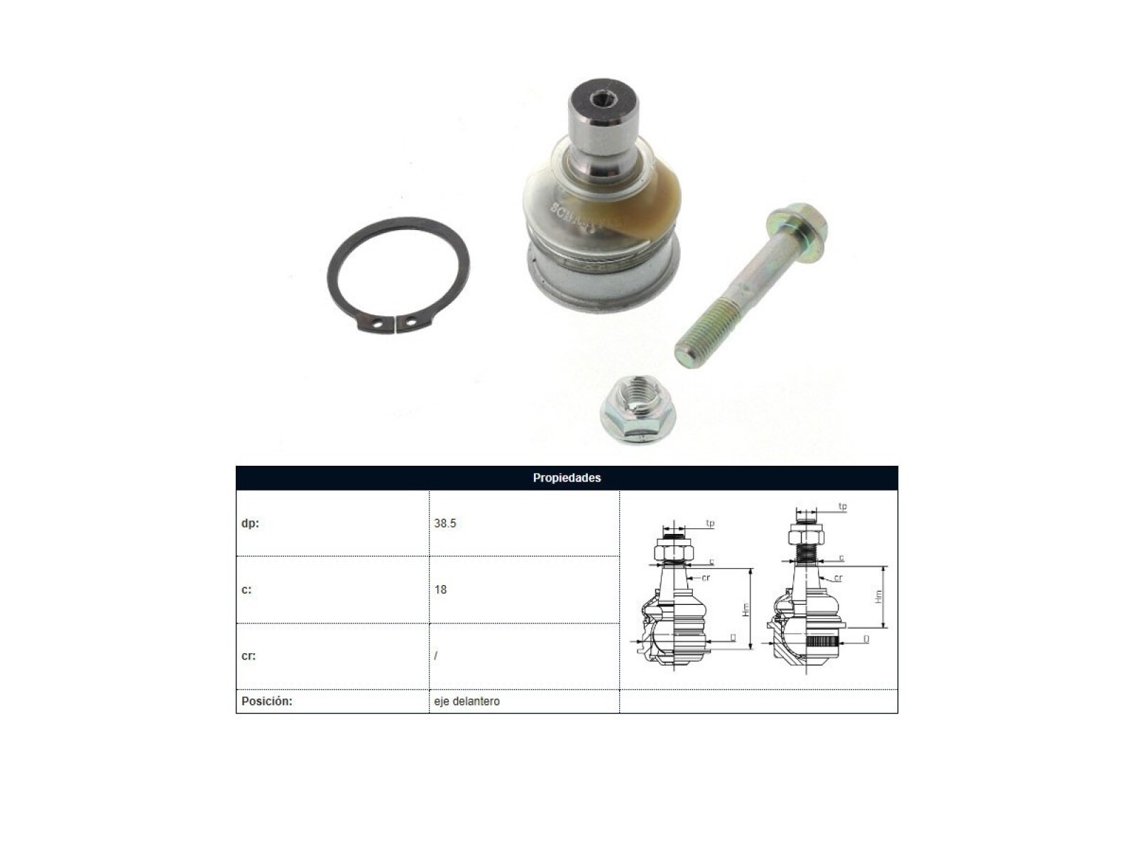Rotula Del Nissan Sentra B16/Juke/Tiida/Sentra B17 07-25 Der/Izq 