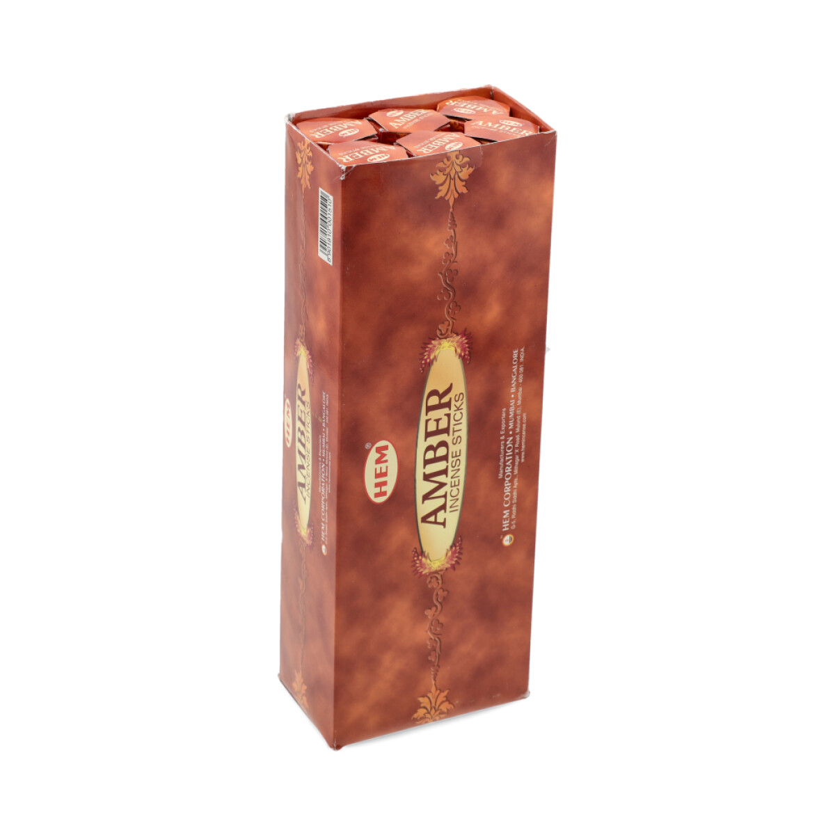 INCIENSO HEM CAJA HEXAGONAL X6 - Ambar 