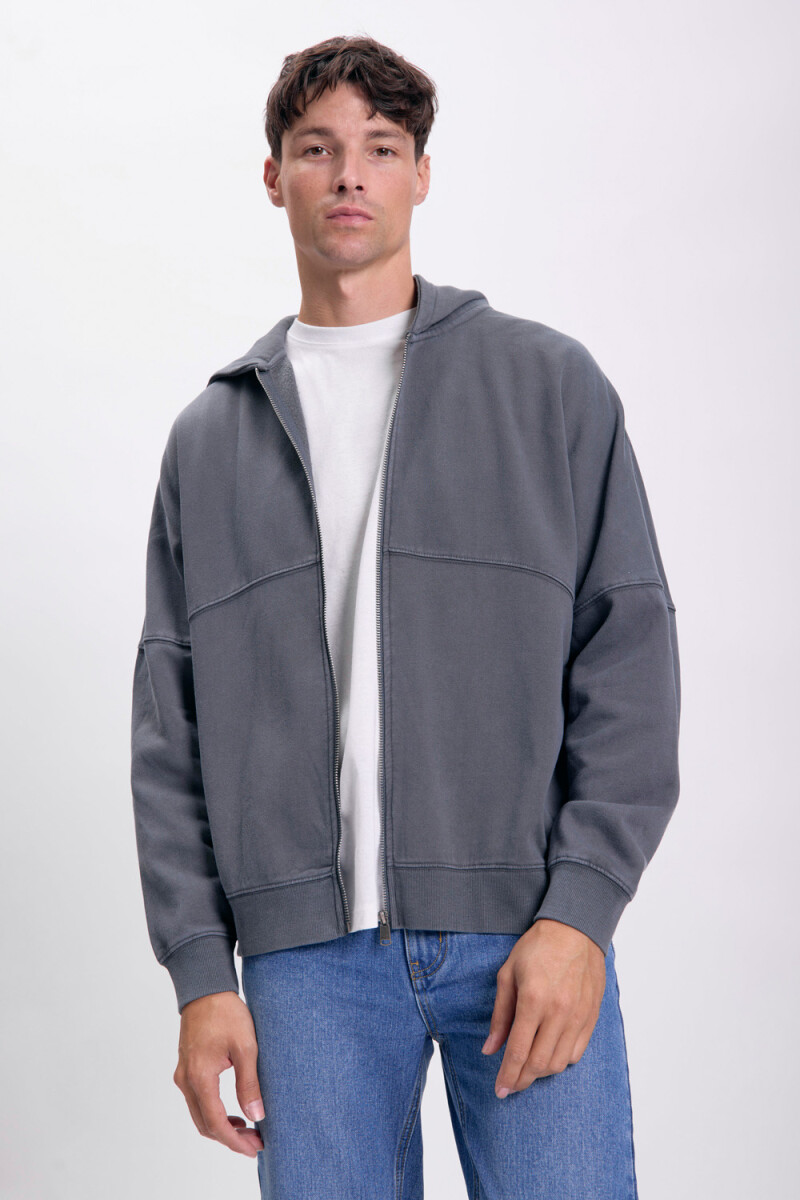 Campera deportiva Gris Oscuro