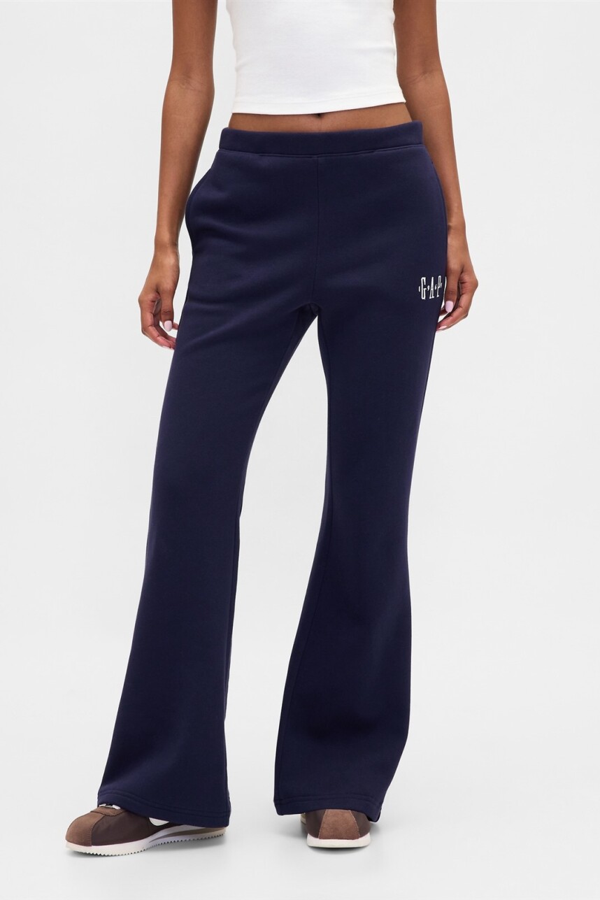 Pantalòn Deportivo Logo Gap Flare Mujer Navy Uniform V2