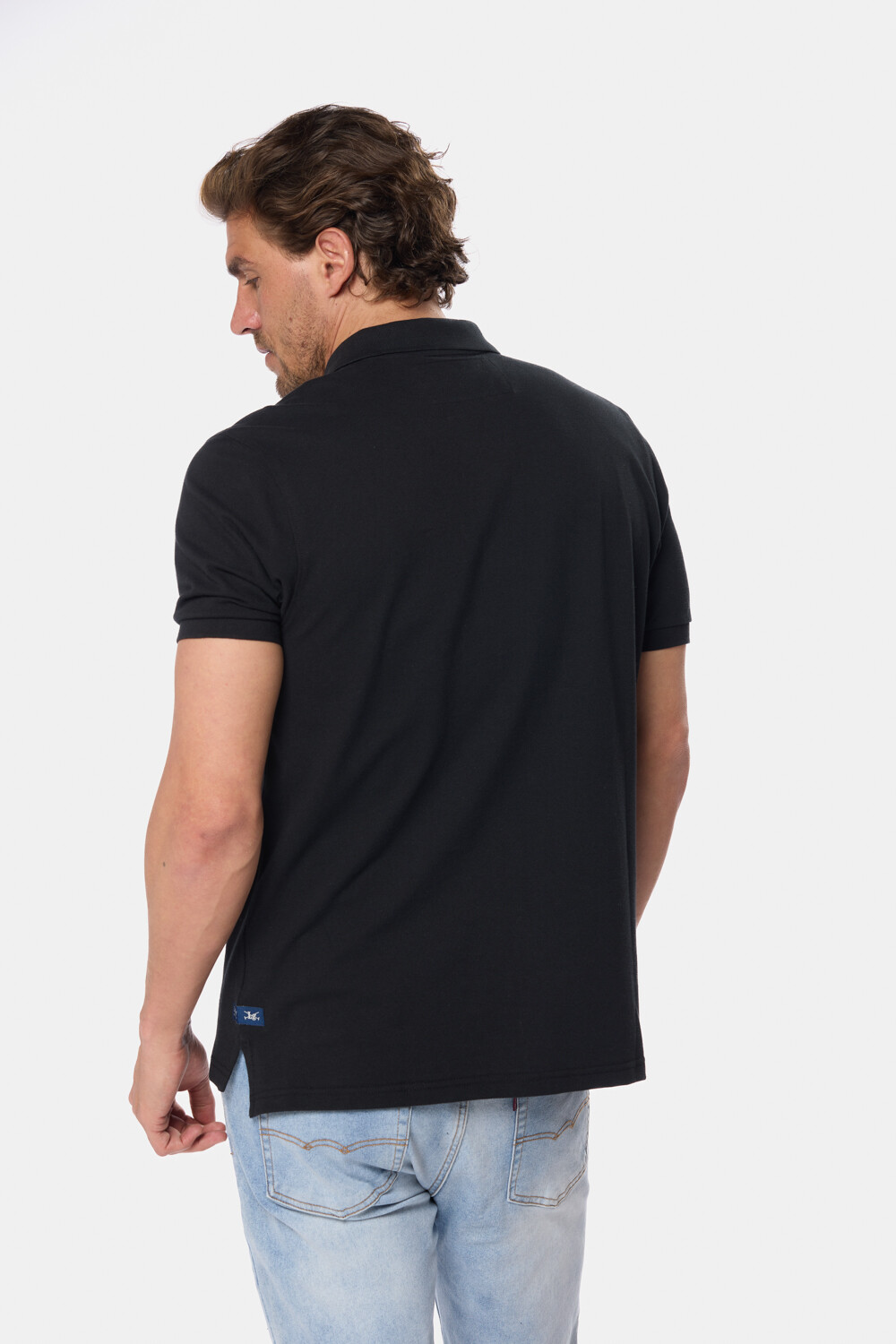 REMERA POLO PIQUE Negro