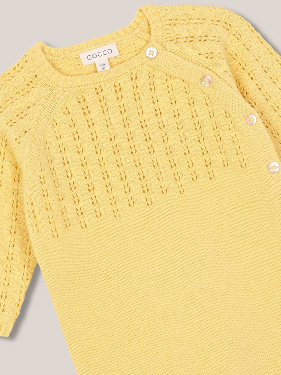 Pelele Con Calados Amarillo