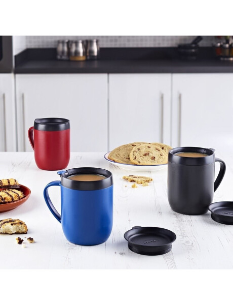 TRAVEL MUG 11.4X12.1CM DOBLE PARED AZUL ZYLISS TRAVEL MUG 11.4X12.1CM DOBLE PARED AZUL ZYLISS