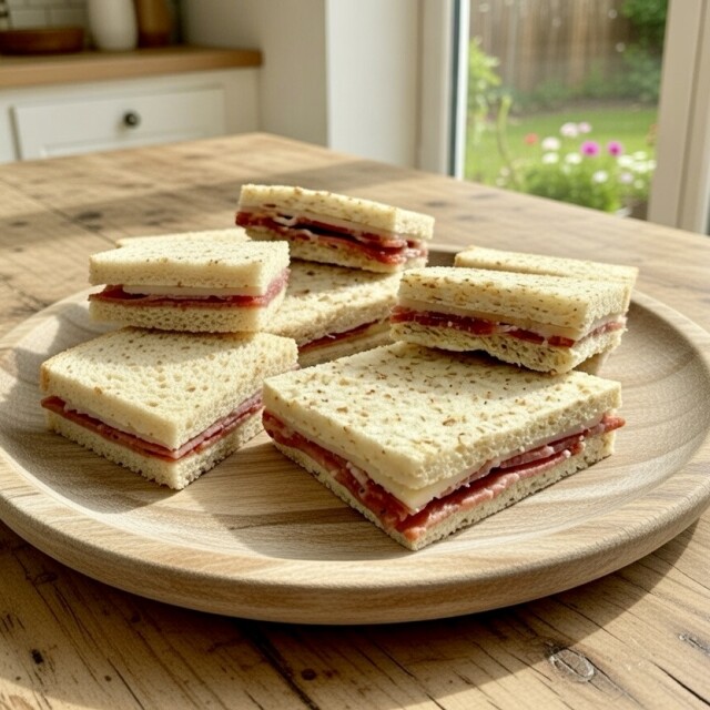 Seis Sándwiches de Bondiola y Queso Seis Sándwiches de Bondiola y Queso