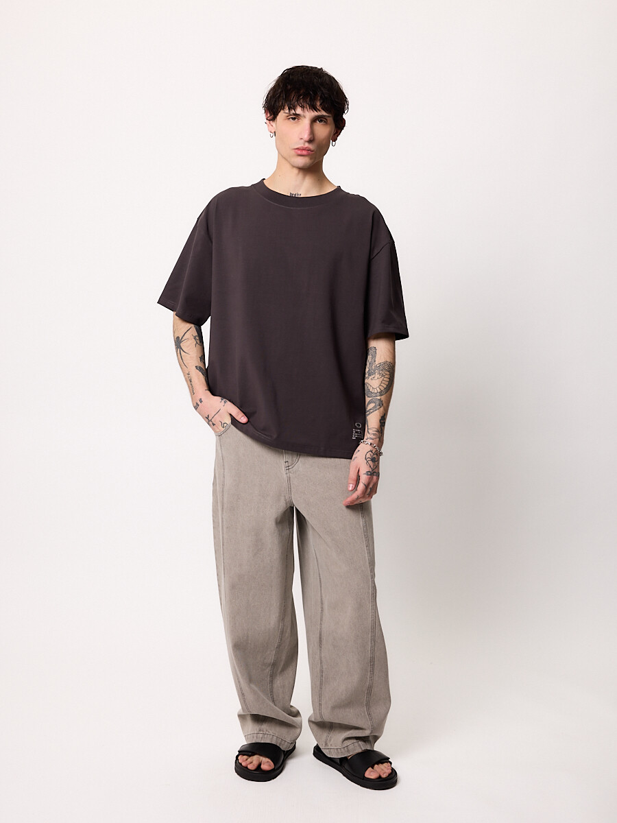 T-SHIRT M/C DROBAR DIXIE Gris Oscuro