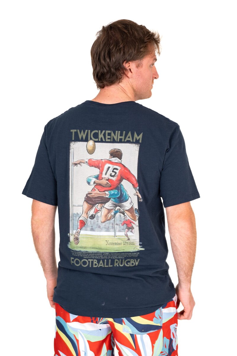 Camiseta Rugby Twickenham Azul