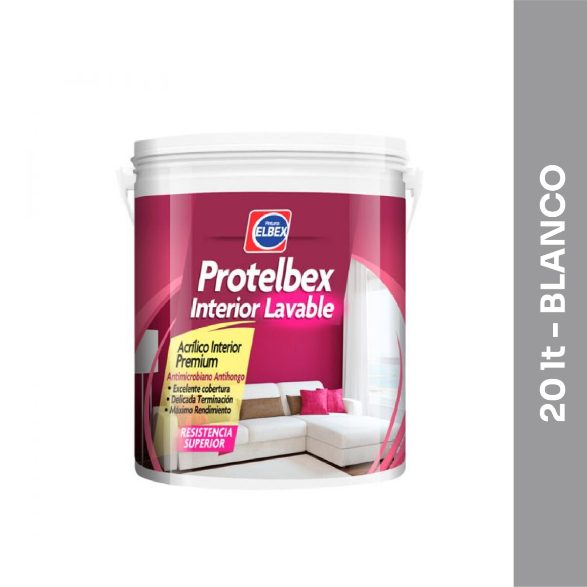 Látex para interiores Protelbex - Lavable 20 lt 