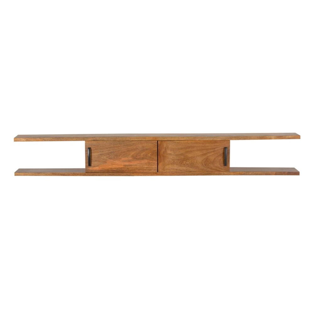 MUEBLE PARA TV MADERA MARRON AÉREO 160CM CASTAÑO