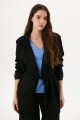 TRENCH SUEDE NEGRO