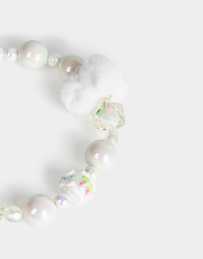 Accesorios De Celular Varios Accesorios Celular Strap De Mostacillas Para Celular - Blanco Crudo