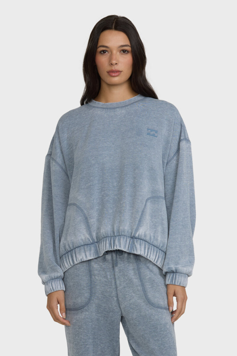 SWEATER FIELD DAY CREW FLC A-azul