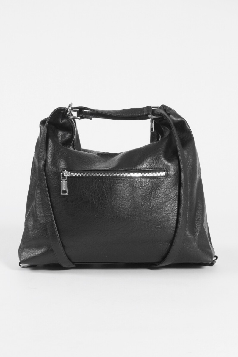 Hobo mochila con hebilla negro