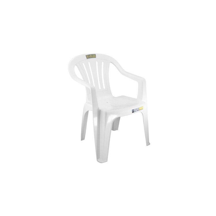 SILLA MOR CON APOYABRAZOS BLANCO