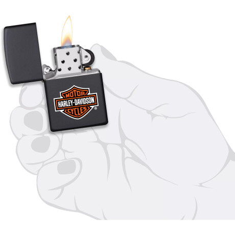 Encendedor Zippo Negro C/Diseño 0