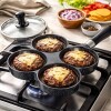 Sartén para hamburguesas Comet 4 moldes Negro