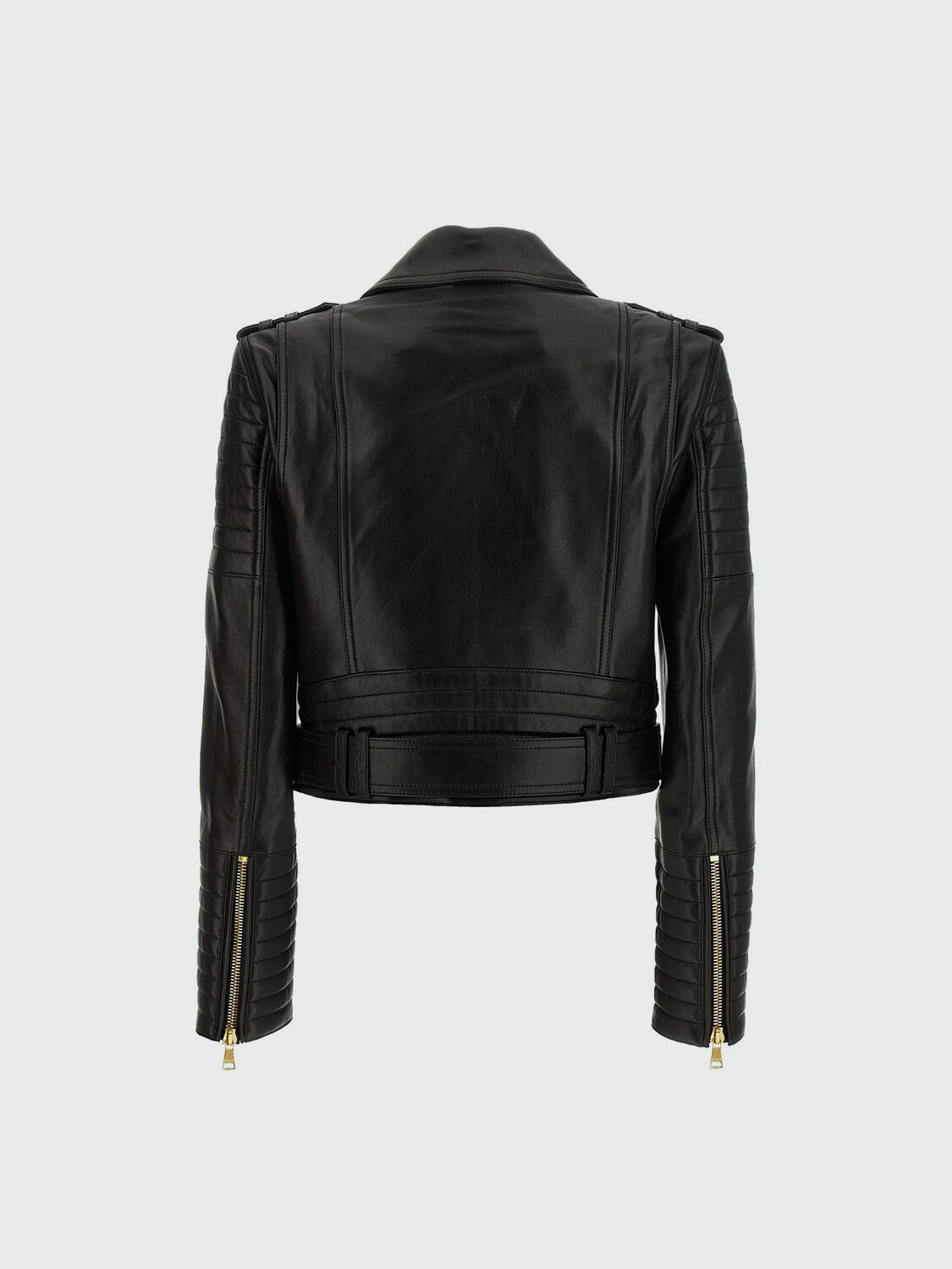 BALMAIN - CHAQUETA DE CUERO Negro