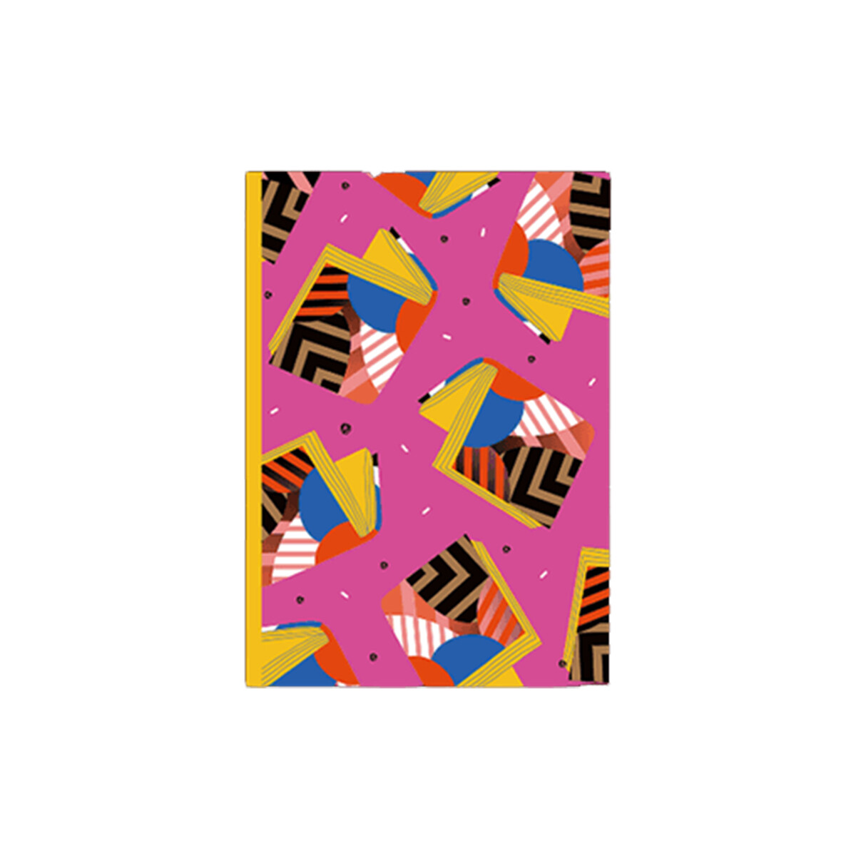 Cuaderno de 40 hojas con renglones de 18,2 x 25,4 cm - Fucsia 