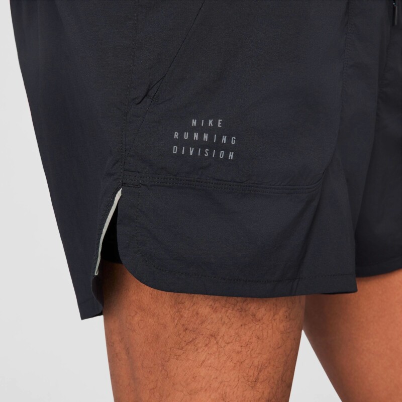 Pantalón Corto Nike Dri-Fit Adv Run Div 4" 2In1 de Hombre Negro
