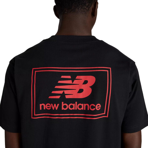 WOVEN LABEL TSHIRT - NEW BALANCE NEGRO