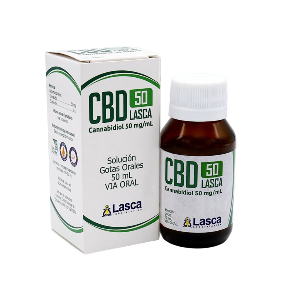 CBD LASCA 50 MG. GOTAS ORALES FR. X 50 M única