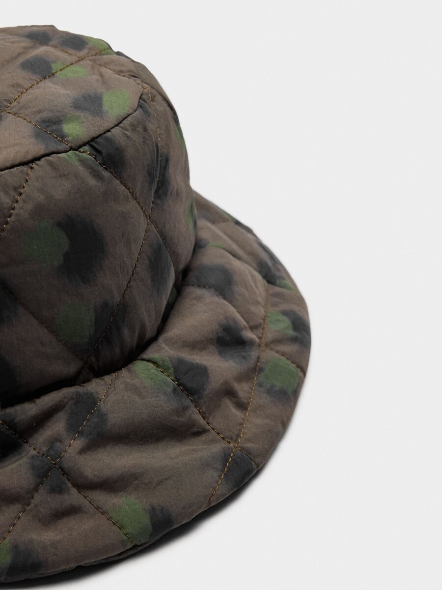 Gorro Bucket Acolchado De Nylon multicolor