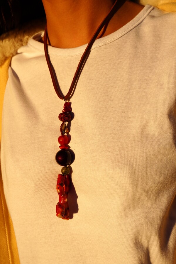 Coral Necklace Rojo